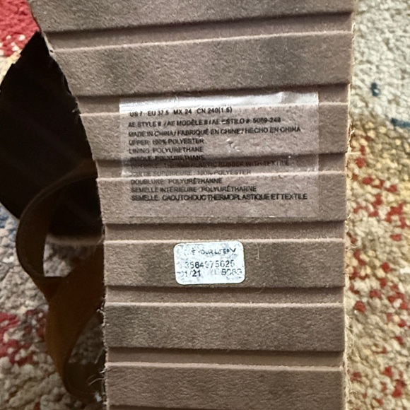 American Eagle Wedge Espadrille Sandals - Picture 3 of 10